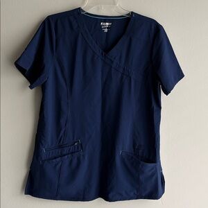 Scrubstar Performance Scrub Top - Women’s Medium, Navy Blue
